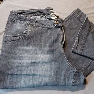 PLUS Venezia Black Stretch Trousers